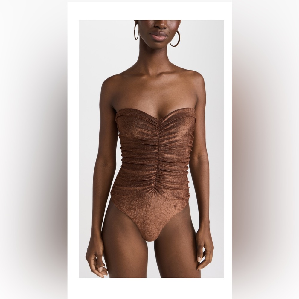 New with tags Jade Yara one piece swimsuit in Espresso Terry Sheen